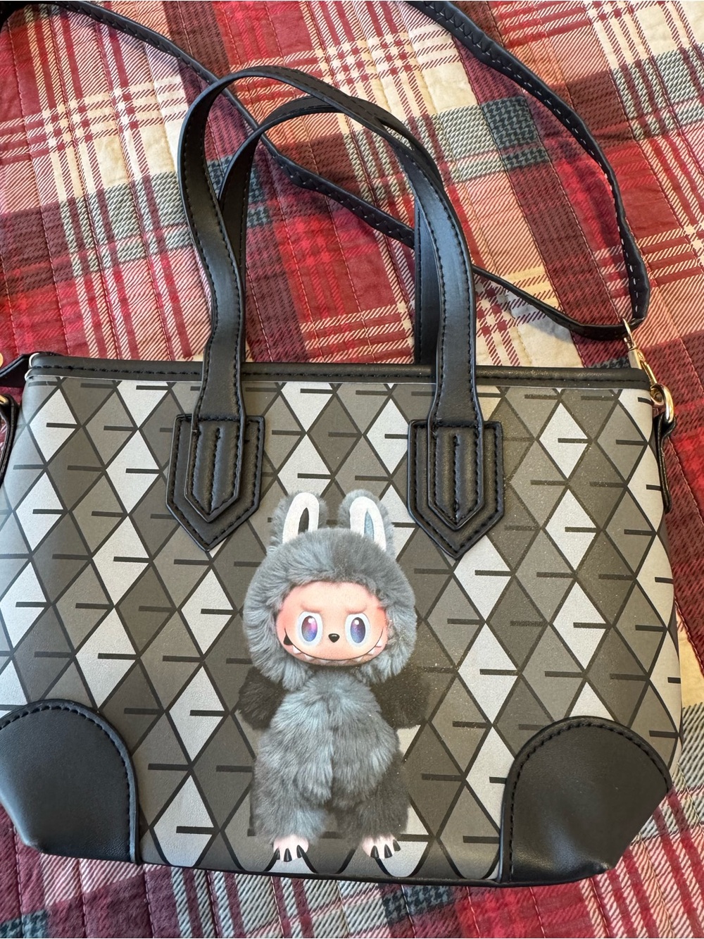 Secret Labubu bag, so cute.